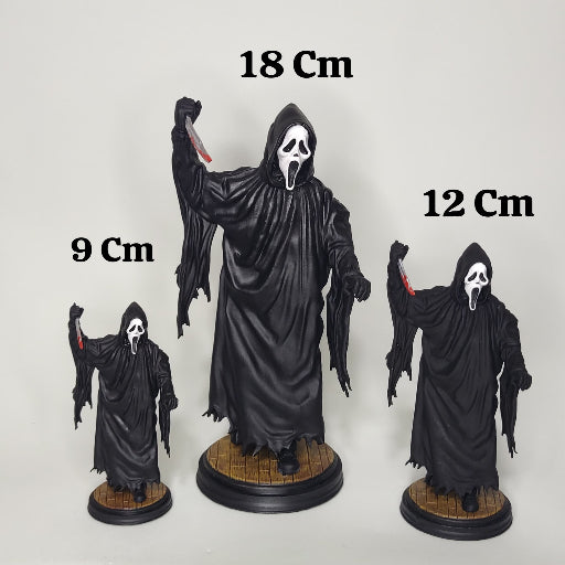 Miniatura Ghost Face Action Figure Pânico Scream Todo Mundo em Pânico Decoração Morte Amostradinho