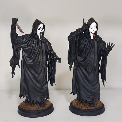 Miniatura Ghost Face Action Figure Pânico Scream Todo Mundo em Pânico Decoração Morte Amostradinho