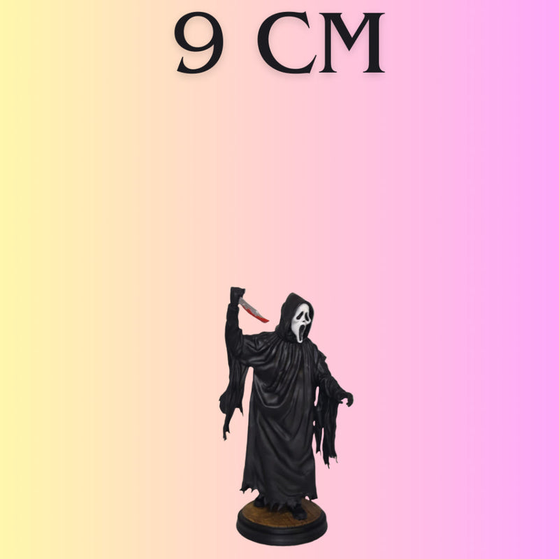 Miniatura Ghost Face Action Figure Pânico Scream Todo Mundo em Pânico Decoração Morte Amostradinho