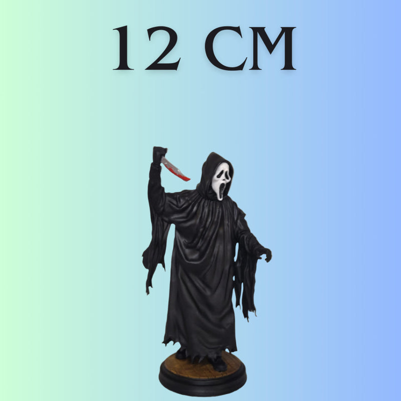 Miniatura Ghost Face Action Figure Pânico Scream Todo Mundo em Pânico Decoração Morte Amostradinho