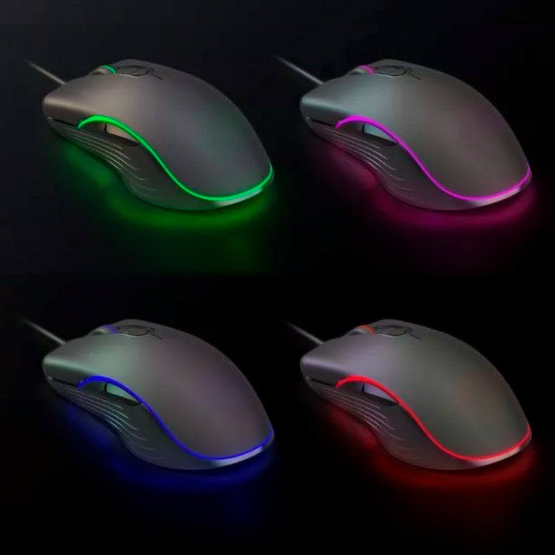 Mouse Gamer iluminação RGB design ergonômico confortável 4800 DPI