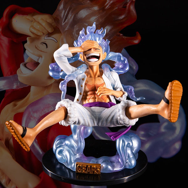 17cm One Piece Luffy Gear 5 Sun God Nika Action Figure PVC Colecionável Estátua