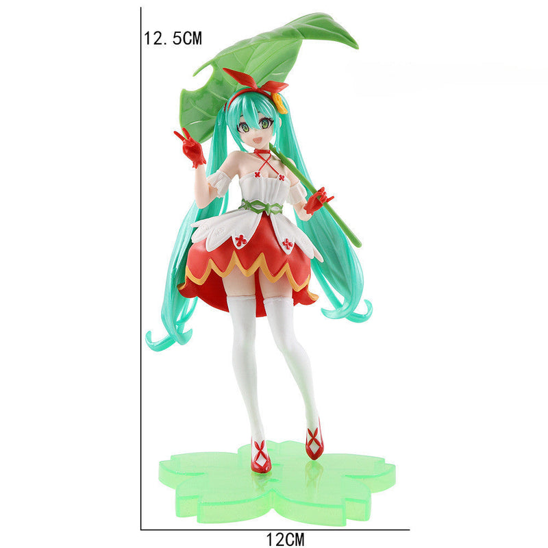 Hatsune Miku Ação Figura PVC Sakura Boneca Periférica Ornamentos Brinquedos