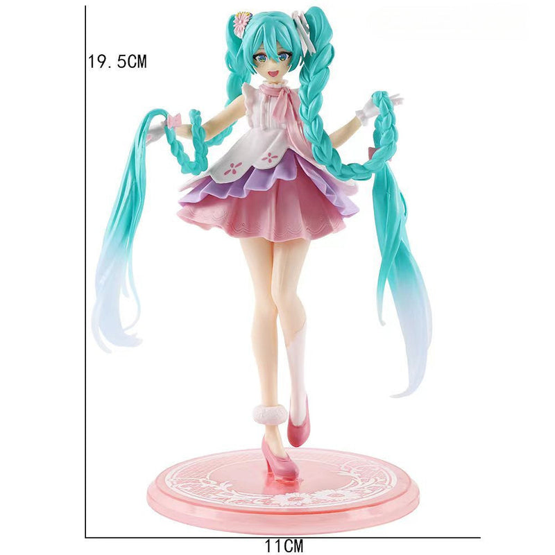 Hatsune Miku Ação Figura PVC Sakura Boneca Periférica Ornamentos Brinquedos