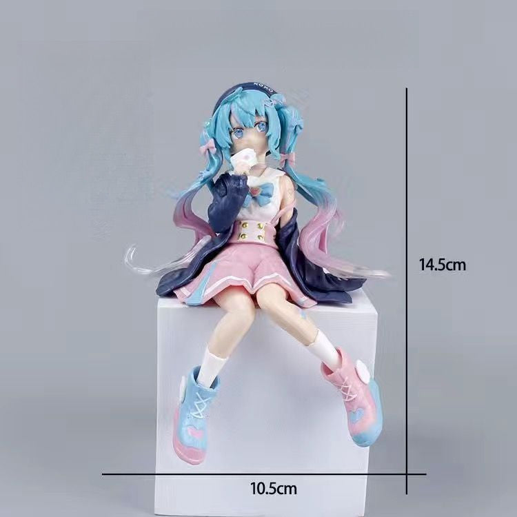 Hatsune Miku Figura Figura Conto de Fadas Wonderland Bela Adormecida Rapunzel Cenário de Mesa Chassi Decoração de Carro Presente