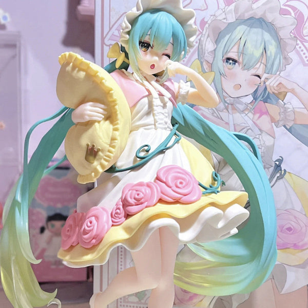 Hatsune Miku Figura Figura Conto de Fadas Wonderland Bela Adormecida Rapunzel Cenário de Mesa Chassi Decoração de Carro Presente