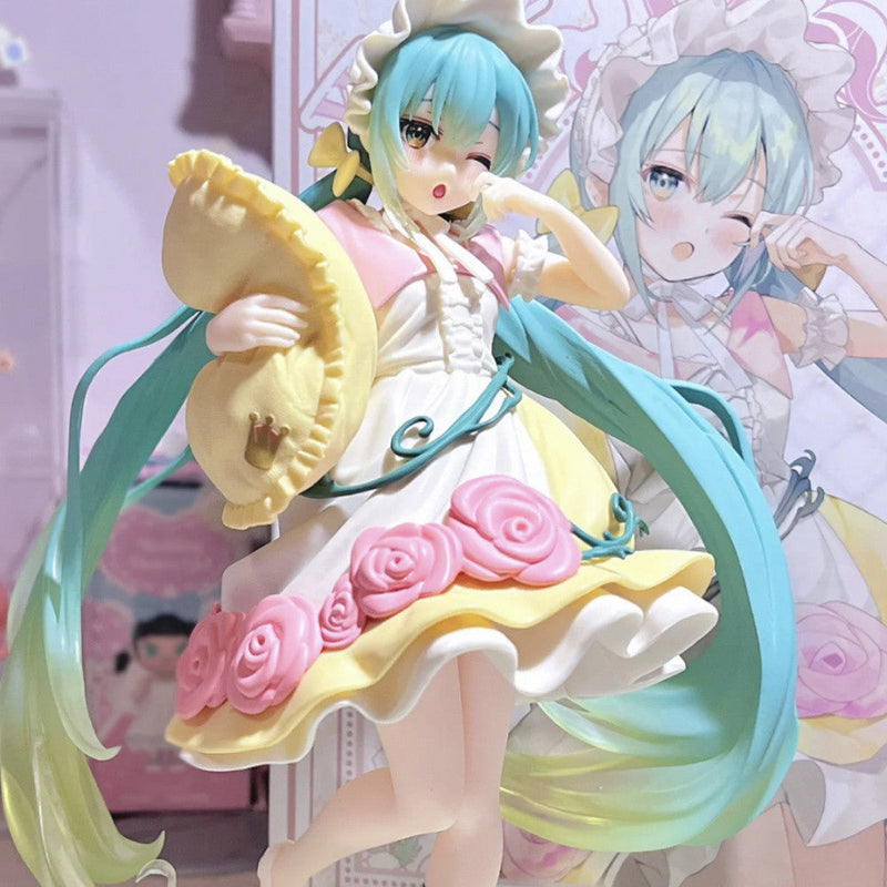 Hatsune Miku Figura Figura Conto de Fadas Wonderland Bela Adormecida Rapunzel Cenário de Mesa Chassi Decoração de Carro Presente