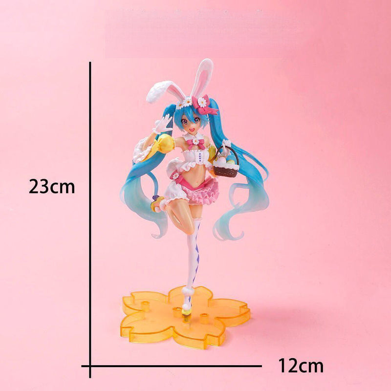 Hatsune Miku Figura Figura Conto de Fadas Wonderland Bela Adormecida Rapunzel Cenário de Mesa Chassi Decoração de Carro Presente