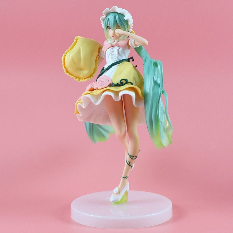 Hatsune Miku Figura Figura Conto de Fadas Wonderland Bela Adormecida Rapunzel Cenário de Mesa Chassi Decoração de Carro Presente